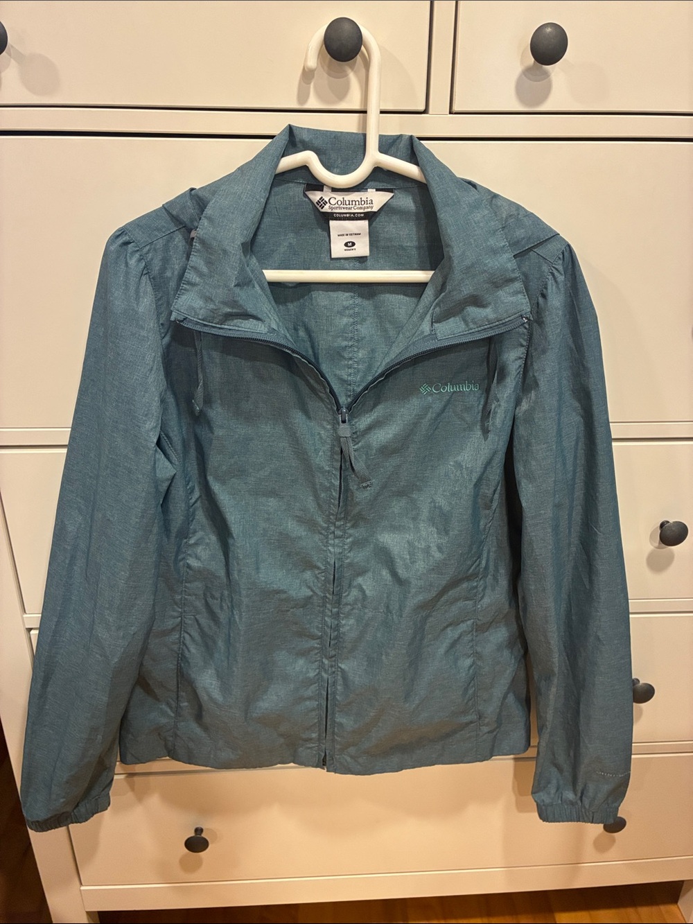 Columbia Women's Teal Lightweight Rain Jacket